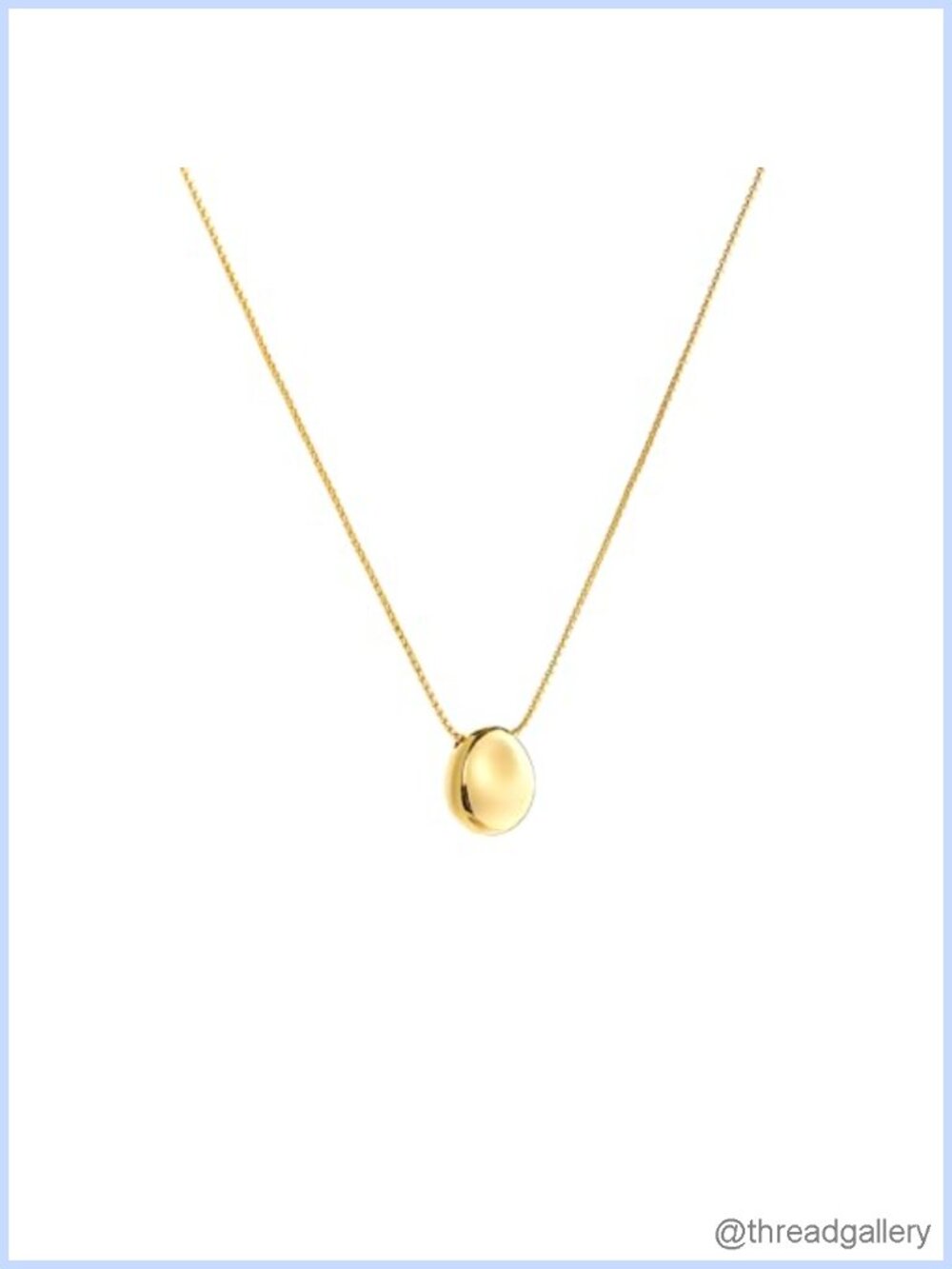 18K Gold Plated Adjustable Slide Lock Pendant Necklace Long Chain 29 Inch